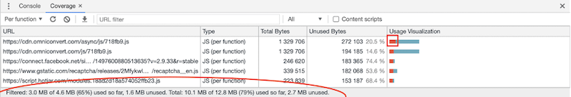 improve core web vitals—reduction in javascript