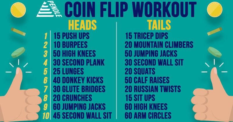 june marketing ideas coin flip workout