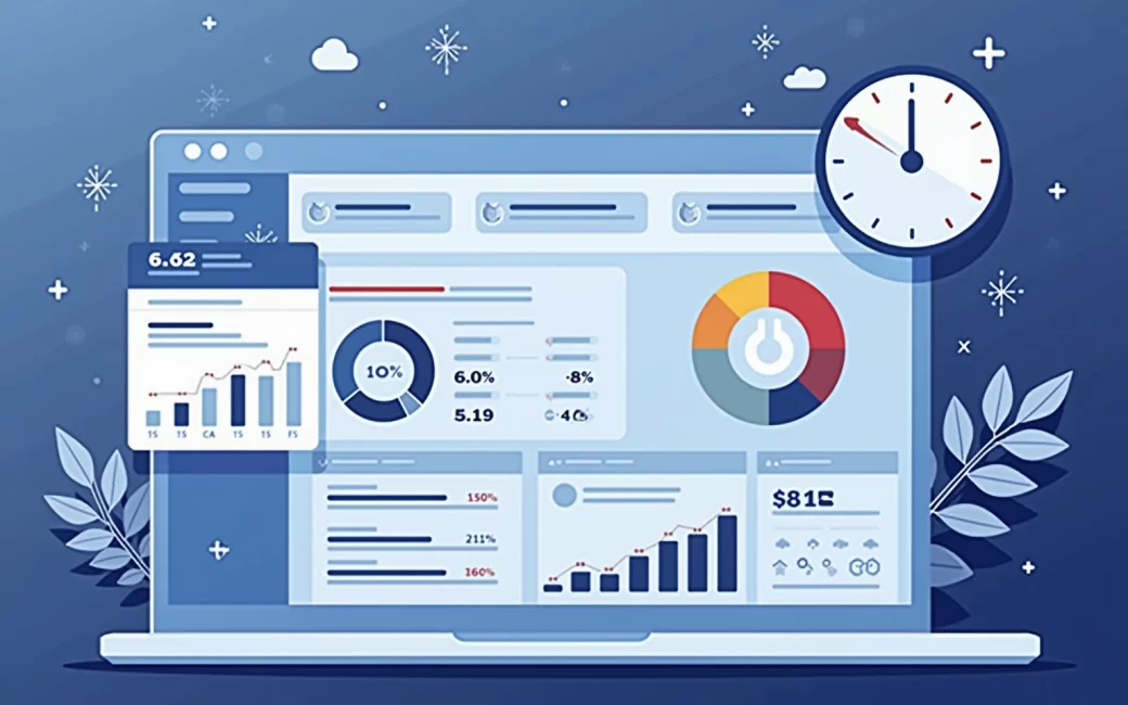 Google Ads dashboard showing campaign overview with keywords, impressions, clicks, and conversion tracking information